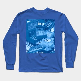 Synthesizer Art for Electronic Musician and Music producer Long Sleeve T-Shirt